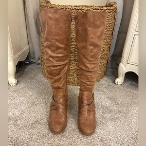 Women's Tan Leather Boots